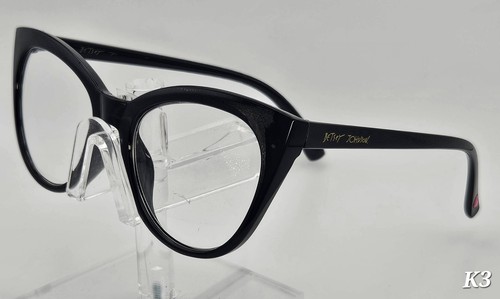 Betsey Johnson Black Eyeglass Frames Only VMP2007 BLK Womens 48 16 130