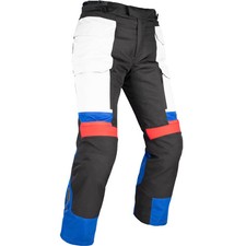 Oxford Rockland Textile Waterproof Motorcycle Trousers - Arctic / Black / Red