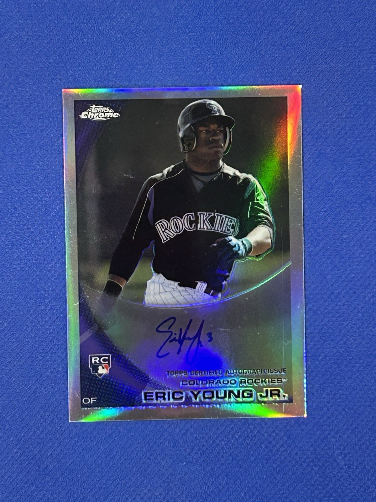 2010 Topps Chrome Eric Young Jr. #171 Rookie Autograph Refractor /499 Auto D’