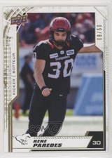 2020 Upper Deck CFL Gold 8/50 Rene Paredes #157 08ps