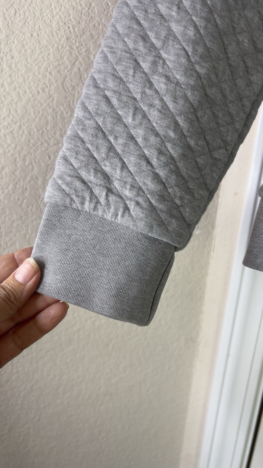 Patagonia Women's Organic Cotton Quilt Snap-T Pullover Gray/Blue M Gorpcore Hike thumbnail 3