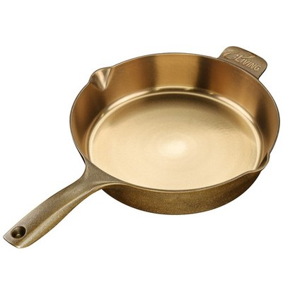 iLiving Seasoned Modern Heirloom Mirror Polished Cast Iron Skillet Pan 12'' 3.7L