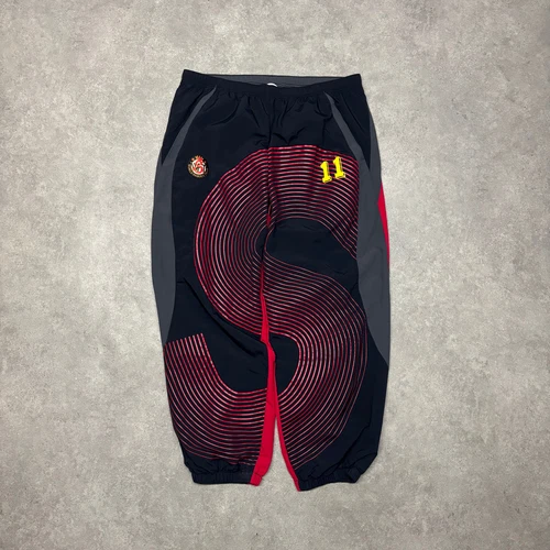 Bas de survêtement football rouge et noir logo Supreme S (XL)