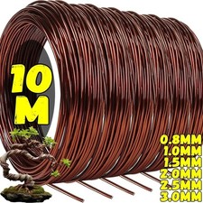 Brown Aluminium Bonsai Training Wire Plant Branch Shaping Support DIY 80M