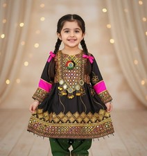 kids Afghani dress girls afghan dress kids afghan suit girls shalwar kameez Pak