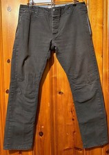 Levi  s 511 Skinny Fit Chino Pants Gray Articulated Knee 100 Cotton 34x32