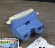 Vintage GAF VIEW-MASTER Lighted Viewer Blue - Tested Works