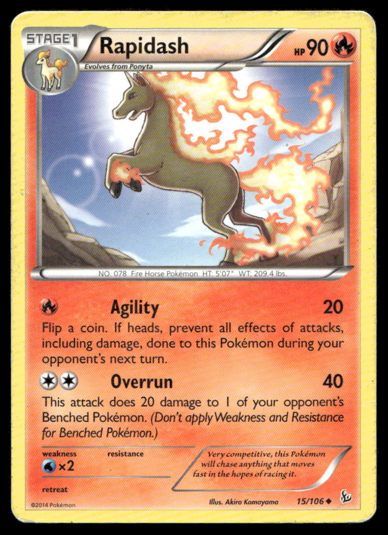 Pokemon Rapidash #15/106