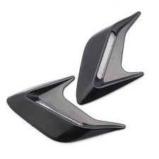 2x DIY Black Car New Decorative Side Vent Air Flow Fender Intake Stickers