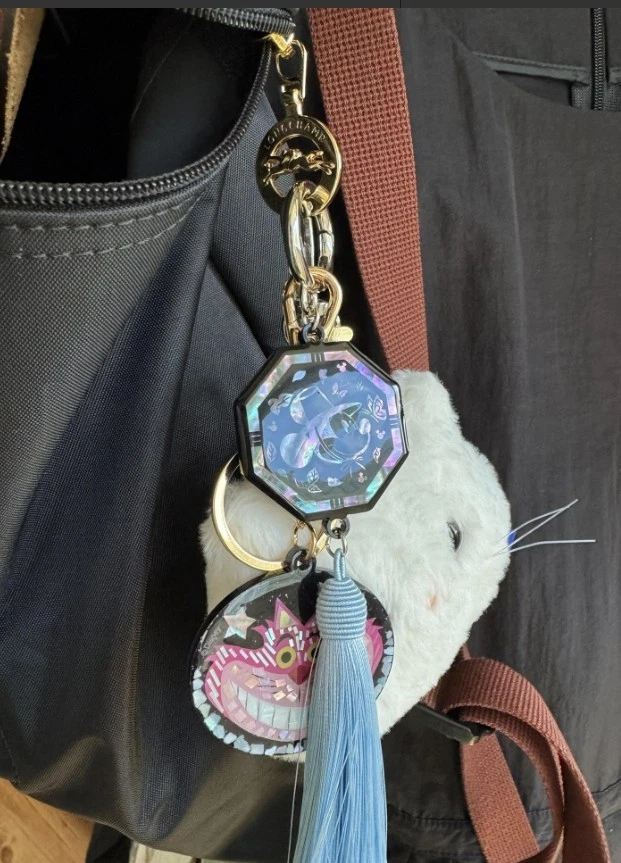 Dije llavero Diseny Mickey Minnie Norigae 2 piezas borla con licencia limitada Foto 2 de 4