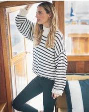 Able Rose Relaxed Sweater Mock Neck