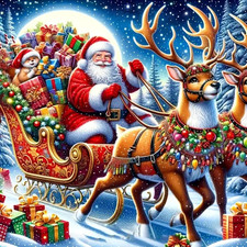 Christmas Diamond Art Kits for Adults - Santa Claus Diamond Painting Kits for Ad