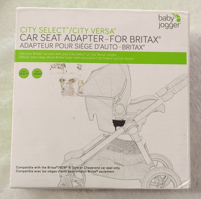 NIB Baby Jogger City Select/Versa Britax Car Seat Adapter, BOB, B-Safe 2 avail