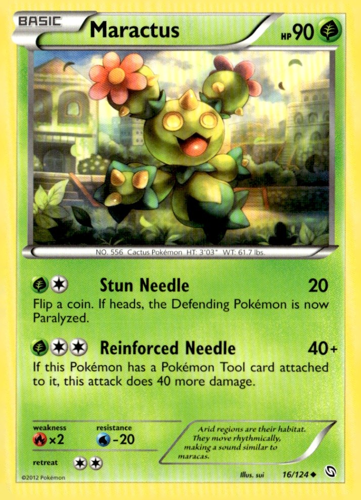 Maractus Uncommon Dragons Exalted 16/124 Pokémon TCG