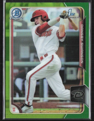 Dansby Swanson [Green] #1 2015 Bowman Draft card