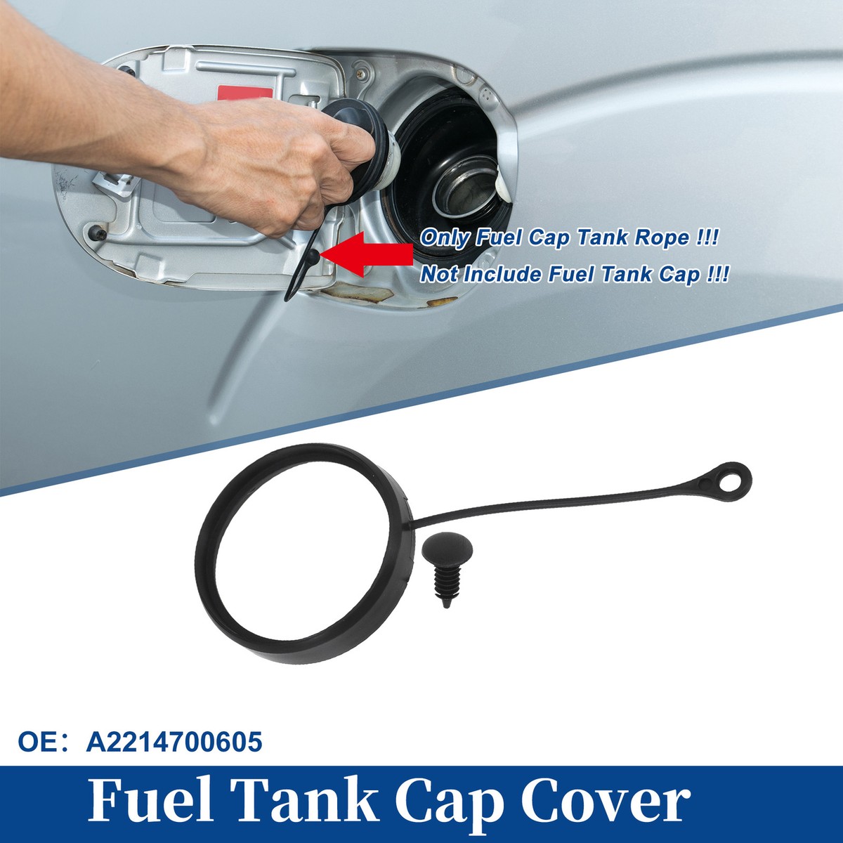 Car Fuel Tank Caps Fuel , Oil Tank Cover Cable Line, Rubber Tank Cap Tether