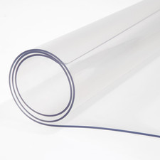 PVC Table Protector, 42"x96"x0.08", Clear, Water Oil Resistant, for Dining C