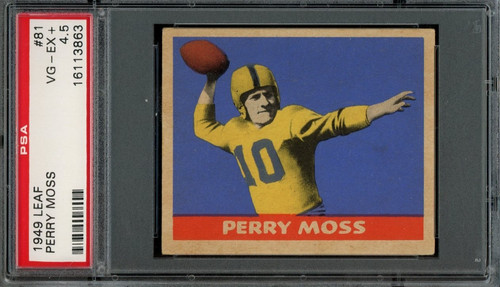 Perry Moss #81 1949 Leaf card