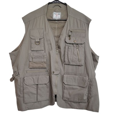 Fox Fire 3 XL Mens Ultimate Fishing Hunting Vest Khaki Vented Never Worn *READ*