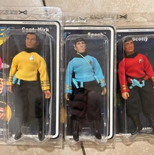 Diamond retro, mego Star Trek. Kirk, Spock and Scotty.