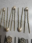18 Original Vintage Rhinestone Flower Hair Pins, Up Do Hair Accessory! — photo 5