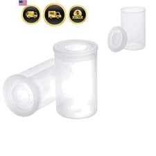 20 PCS Clear Plastic Film Canisters with Lids,35mm Caliber  Storing of Small...
