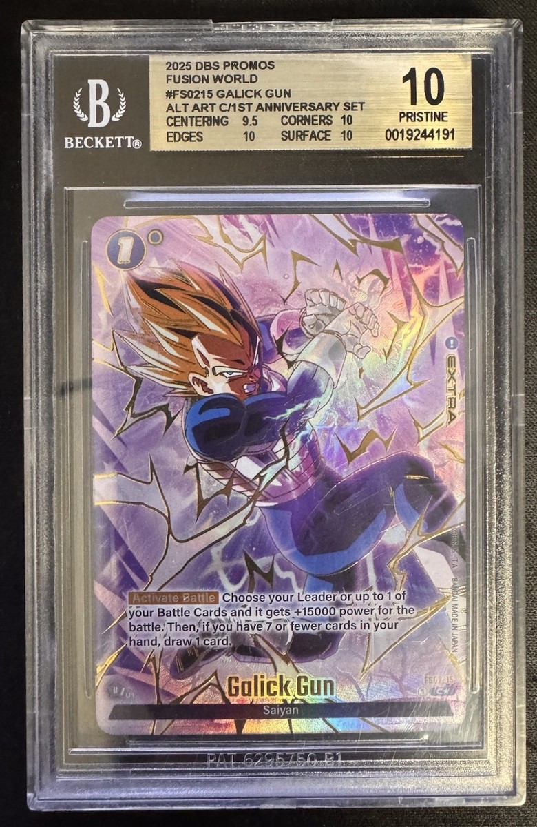BGS Pristine 10 Galick Gun FS02-15 DBS Promo Fusion World Alt Art