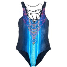 Jantzen Women's Size 16 Padded Adjustable Crossback One-Piece Swimsuit