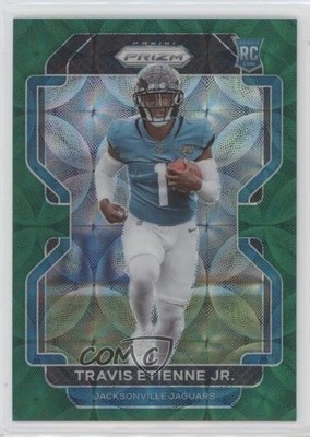 2021 Panini Prizm Green Scope 9/75 Travis Etienne Jr #344 Rookie RC s3g