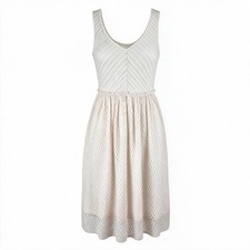 Meadow Rue Dress Womens Small Ivory Crochet Lace Eyelet Sleeveless Boho #3078