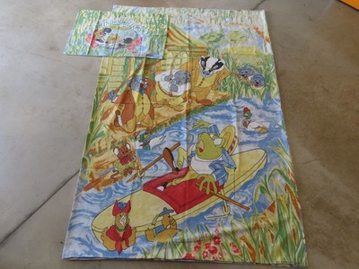 Vintage 1996 Wind in the Willows Bettbezug, Cartoon Film Erinnerungsstücke