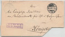 153447) Heimatgeschichte Memel, Gitter-Steg-K2 von 1897 auf Blg Amtsgericht