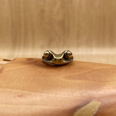 Brass Money Toad Ring Adjustable Frog Ring Vintage Animal Jewelry Gift