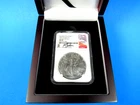 2025 W   Burnished American Silver Eagle NGC Ms 70 AR, M.Gaudioso Signed