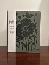 Punch Studio Monthly & Weekly Planner January 2026 December 2026 Floral Leather