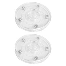 360 Degree Clear Plastic Turntable Decorative Holder Kitchen Bathroom Essential