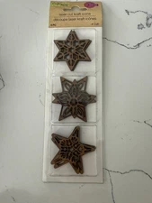 Crafters Square Laser Cut Stars - 3 Kinds 6PC Total Scrapbooking Crafts Art