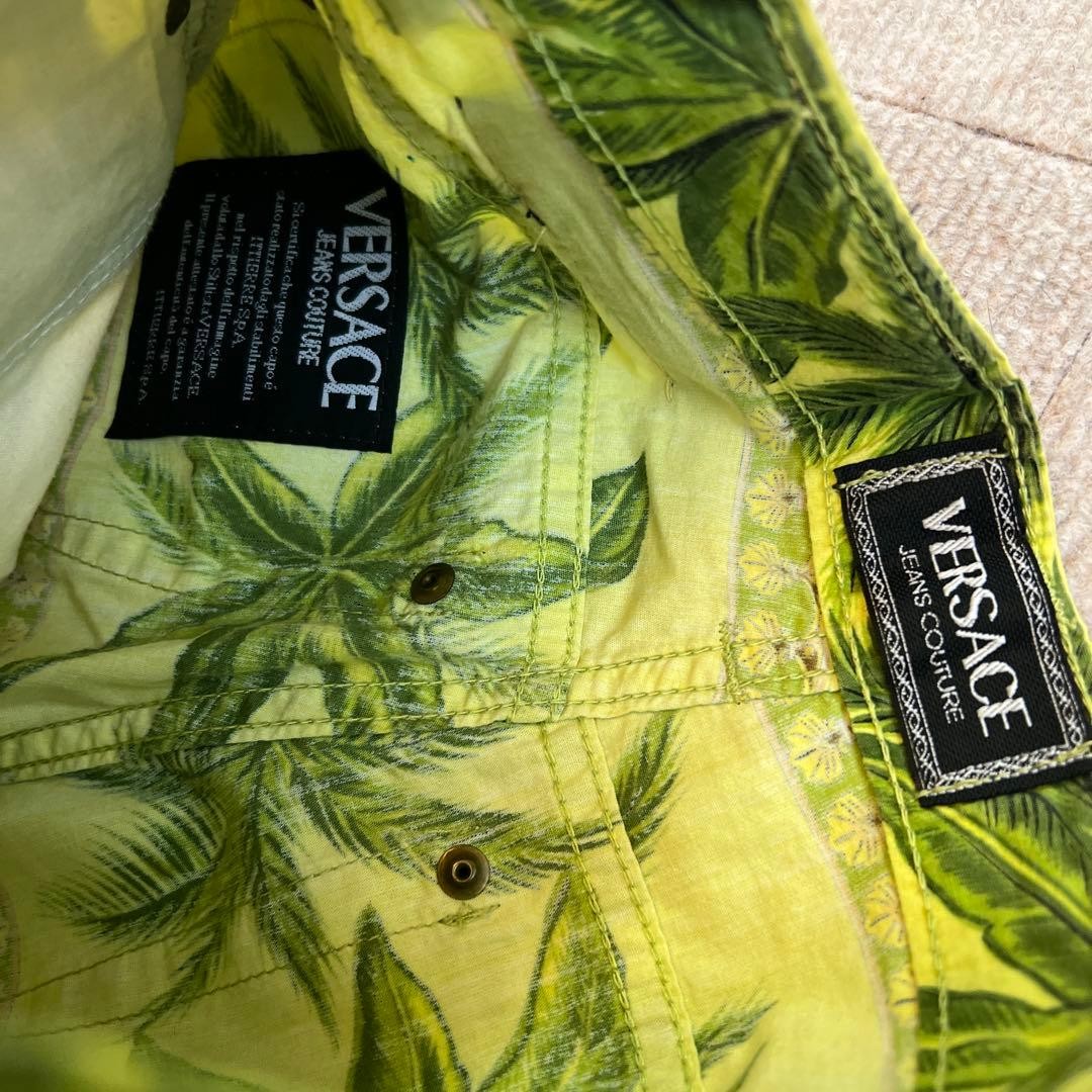VERSACE Skinny Pants Tarzan Collection All Over Print Rare Size 26 40 Italy thumbnail 8