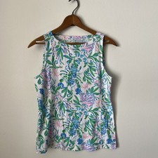Lilly Pulitzer Luxletic Women's Renay Tank UPF 50 Resort Just A Pinch S Sirens