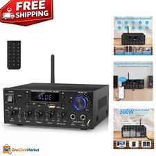 Powerful Stereo Receiver with Bass/Treble Con...