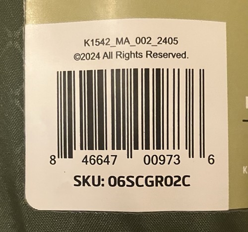 Klymit Static V Sleeping Pad Durable Camping Inflatable Mattress, Green - Picture 3 of 6