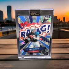 Wild Card Comix Dan Marino BAANG! Football Card 2025 Serial Numbered 4/12