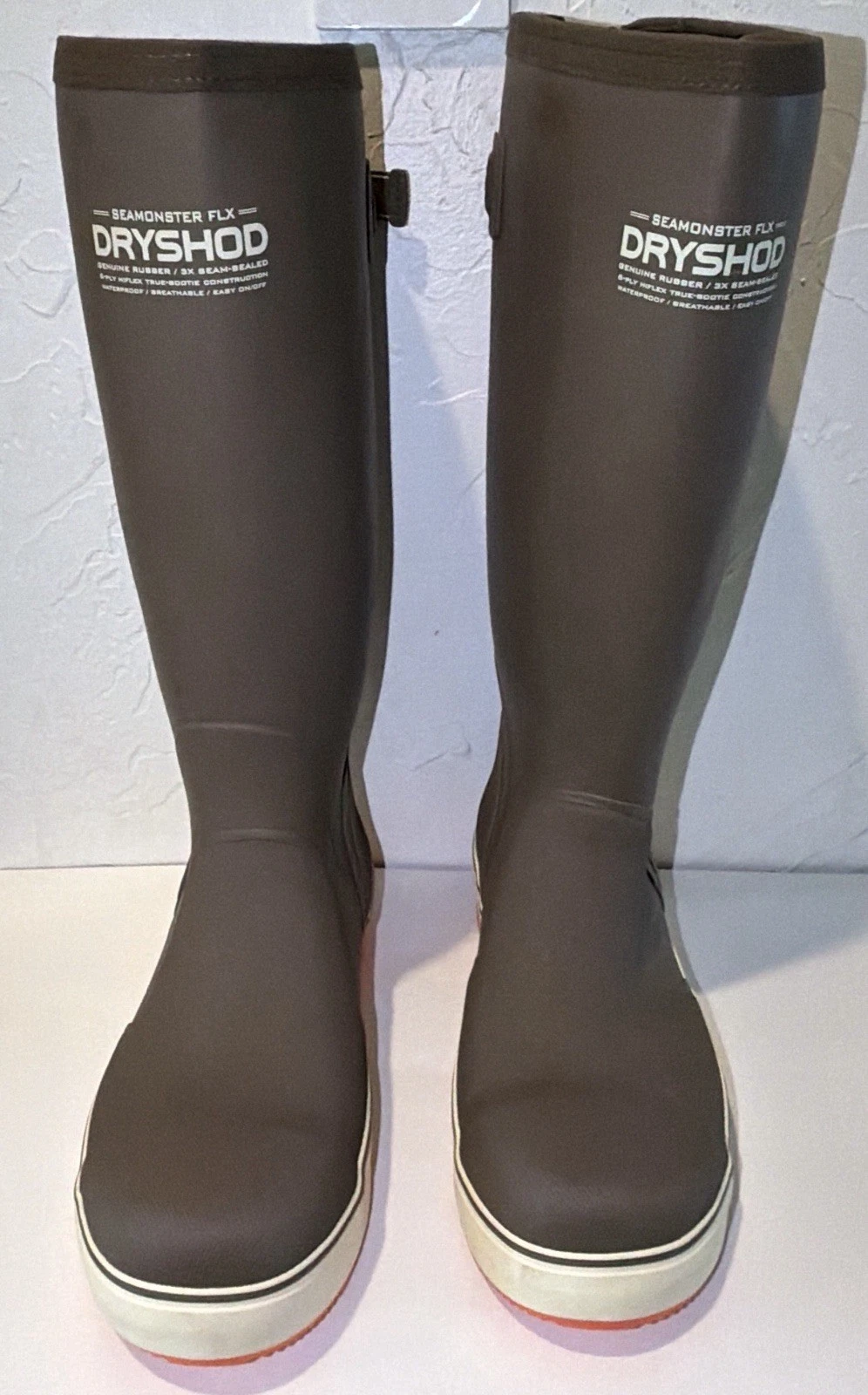 DRYSHOD Men's Size 9 / 9.5 Seamonster FLX Gusset Rubber Steal Toe Work Boots