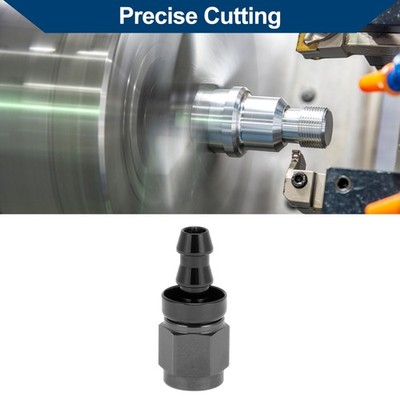 AN4 Gerade 1/4 ''ID Push-Lock Schlauch Fitting Ende 1 Pc Schwarz