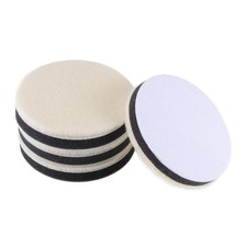 4" Wool Felt Sponge Polishing Pad Hook and Loop Fine Polishing 4PC
