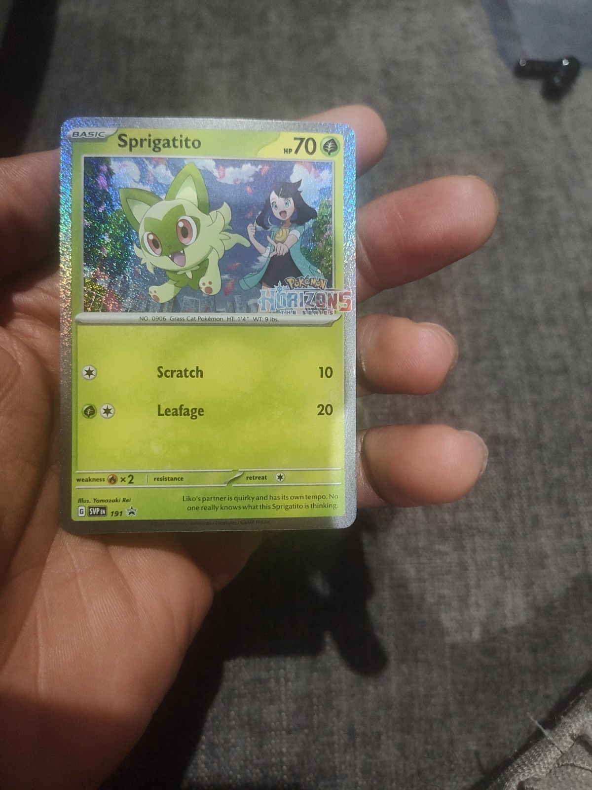 💎 Sprigatito SVP 191 Horizons Stamped | Pokemon TCG Black Star Promo💎