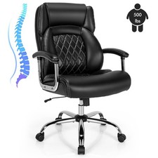 Ergonomic Office Chair for Big & Tall People 227kg PU Leather Executive Chair