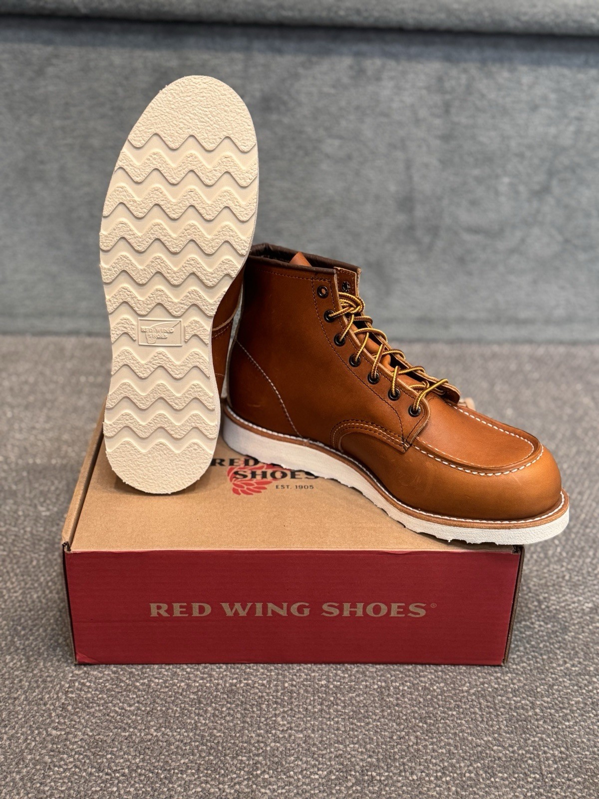 Red Wing 10875 Moc Toe Boots (USA) (Soft Toe) SIZE 13D image 2