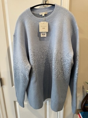 Uniqlo x JW Anderson Souffle Yarn Gradient Crewneck Sweater Light Blue Size XL