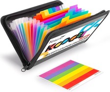 Expanding File Folder, 13 Pockets Small Accordion File Holder Organizer with